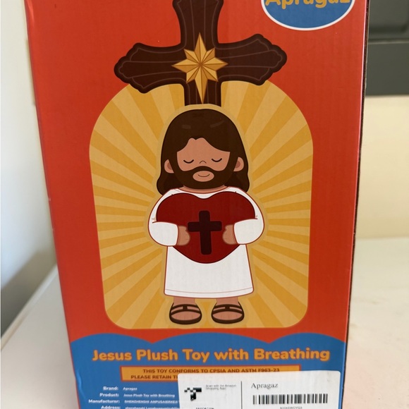 Plush Jesus Doll with Red Robe - Picture 4 of 6